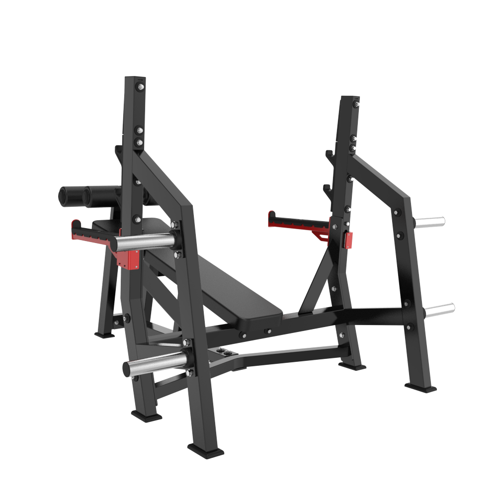 TM73 Decline Olympic Bench — Side View