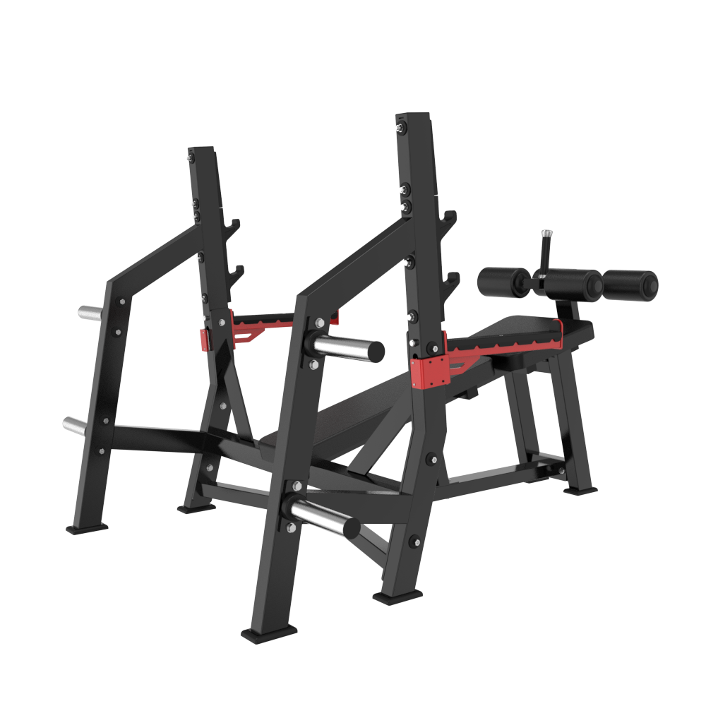 TM73 Decline Olympic Bench — Rear View