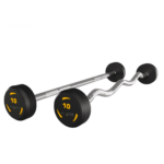 Cpu Coated Barbell Set Straight Or Curl Handle
